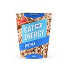 A jar of nutrition 'Cat Energy PRO 1000g' with a taste of buckwheat.